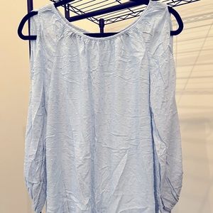 Soft blue maternity tunic